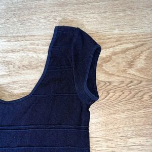 Arden B Black Bandage Bodycon Dress Scoop Neck Cap Sleeve XS S